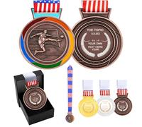 Uloveido Soccer Bronze Medal Personalized Winner Name Custom Team Name Award Tournament Year 2026 Engraved Sports Award YA6969