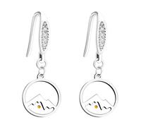 Uloveido Stainless Steel Christian Real Mustard Seed Earrings for Women, Faith As Small As A Mustard Seed Can Move Mountains Faith Jewelry Gift/Christian Charm Inspirational Gift Gifts for Her, M