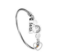 Uloveido Stainless Steel Tree Of Life Twisted Cable Cuff Bangle Bracelet Faith Mustard Seed Pendants Charms Christian Bracelets Y1029