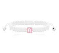 Uloveido Woven Friendship Bracelet for Women, Handmade Braided White String Surfer Wrap Bracelets Adjustable Beach Bracelet Letter A-Z, Adjustable, Polyester, no gemstone