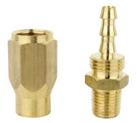 ULR Hose 1/4" Air Hose Assembly Repair Fitting - 1/4" MNPT Fixed