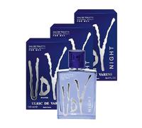 ULRIC DE VARENS - UDV Night Eau de Toilette - Oriental Fruity Fougère - Men's Perfume - Spray - Made in France - Pack of 3 x 100 ml