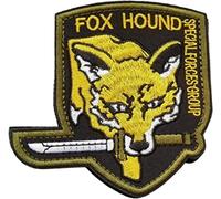 ulricar Metal Gear Fox Hound Special Force Logo Iron on Embroidered Cloth Patch Foxhound Metal Gear Solid Tactical Patch with Hook & Loop