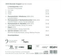 ULRICH ALEXANDER KREPPEIN: SPIEL DER SCHATTEN NEW CD