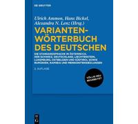 Ulrich Ammon Variantenwörterbuch des Deutschen (Paperback) (US IMPORT)