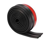 Ulsam Universal Car Bumper Protector, 2.5M/8.2FT Black TPVC Bumper Lip Splitter Body Skirt Spoiler, 60 MM Width