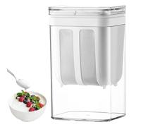 Ulsam Yogurt Strainer, 1100ml Yogurt Whey Makers with Lid, Yogurt Milk Maker Reusable Fine Mesh Food Filters, Greek Yogurt Maker, Yogurt Separator Containers for Making Thick Greek Yogurt Soybean Milk