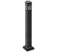 ulsonix Outdoor Standing Ashtray - for outdoors & indoors - lockable - 21.5 x 21.5 x 120.5 cm ULX-ASHTRAY 01F