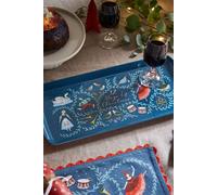 Ulster Weavers '12 Days of Christmas' Festive Print Small Tray in Green Ulster Weavers Green
