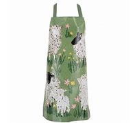 'Woolly Sheep' Animal Print PVC/Oil cloth Apron Ulster Weavers Green One Size