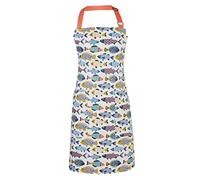 Ulster Weavers Aquarium Cotton Apron - With Cute Multicoloured Fish Animal Design - For Kitchen and Barbecue - Cooking Gifts for Bakers & Chefs - Homeware & Kitchenware Range