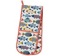 Ulster Weavers Aquarium Cotton Double Oven Gloves - With Cute Multicoloured Fish Animal Design - 100% Cotton, Double Oven Mitts - Cooking Gifts for Bakers & Chefs - Kitchenware Range