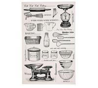 Ulster Weavers Vintage Baking Tea Towel Grey and Black