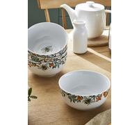 Ulster Weavers 'Bee Bloom' Animal Print Porcelain Bowl in White Ulster Weavers White