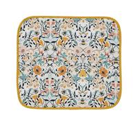 Ulster Weavers Bee Drying Mat for Kitchen Counter (45 x 40cm), 100% Polyester, Dish Drainer Mat, Absorbent Dish Drying Mat for Plates & Mugs/Cups (Bee Bloom)