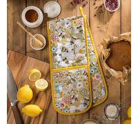 Ulster Weavers Bee Keeper Cotton Double Oven Gloves - With Cute Floral Bee Insect Animal Hand Drawn Design - 100% Cotton, Double Oven Mitts - Cooking Gifts for Bakers & Chefs - Kitchenware Range