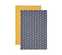 Ulster Weavers Bees Tea Towels - Set of 2, Made from 100% Cotton - With Modern Navy Bee Insect Print Design, Yellow Trimming - Kitchen and Cooking Gifts for Bakers & Chefs - Kitchenware Range