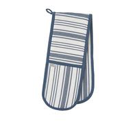 Ulster Weavers - Blue Gingham Double Oven Gloves (88 x 18cm) - 100% Cotton - Blue Striped Oven Gloves Heat Resistant - Washable - Stripe Themed Oven Gloves - Denim Kitchen Accessories - Kitchen Gifts