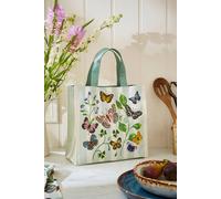 Ulster Weavers 'Butterfly Grove' Butterfly Print 100% Cotton, PVC Coated Small PVC Bag in Blue Ulster Weavers Blue One Size