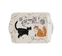 Ulster Weavers - Cat Themed Serving Food Tray (21 x 14 x 2cm) - Dishwasher Safe - Plastic Serving Tray - Kitchen Accessories - Pet Cats Serving Tray/Dinner Tray/Tea Tray/Snack Tray - Cat Lovers Gifts