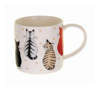 Ulster Weavers - Polka Dots & Cats Mug 250ml - Dishwasher & Microwave Safe - Ceramic New Bone China - Coffee Mug with Cat - Cat Kitchen Accessories - Cat Lovers Gifts - Tea Cup with Cats