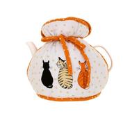 Ulster Weavers Muff Tea Cosy - Cats in Waiting (100% Cotton Outer; 100% Polyester wadding; CE marked, Orange, 6 Cup Teapot)