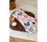 Ulster Weavers 'Chick Chicken' Chicken Print 100% Cotton Gauntlet Oven Glove in Cream Ulster Weavers Cream