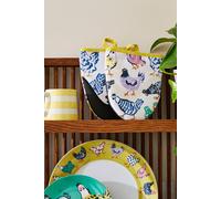 Ulster Weavers 'Chick Chicken' Chicken Print 100% Cotton Pair of Microwave Mitts in Off-White Ulster Weavers Off-White