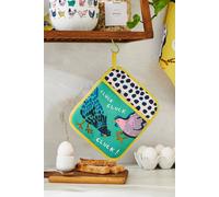 Ulster Weavers 'Chick Chicken' Chicken Print 100% Cotton Pot Mitt in Yellow Ulster Weavers Yellow