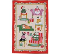Ulster Weavers Christmas Cool Cats Cotton Tea Towel in Multicolour
