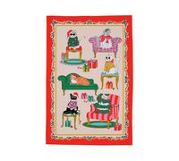 Ulster Weavers Christmas Cool Cats Cotton Tea Towel in Multicolour