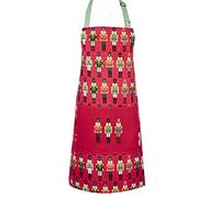 Ulster Weavers Christmas Nutcracker Apron 70 x 80cm, 100% Cotton Kitchen Apron with Front Pocket, Washable Cooking Accessory, Festive Red Chef Wear, Holiday Baking & Kitchen Decor