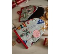 Ulster Weavers 'Christmas Ornaments' Festive Print Pair of Micro Mitts Ulster Weavers Multicolor