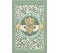Ulster Weavers 'Claddagh Ring' Graphic Print 100% Cotton Tea Towel in Green Ulster Weavers Green
