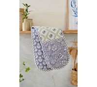 Ulster Weavers 'Coastal Treasures' Coatal Inspire 100% Cotton Double Oven Glove in Blue Ulster Weavers Blue