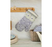 Ulster Weavers 'Coastal Treasures' Coatal Inspired 100% Cotton Gauntlet Oven Glove in Blue Ulster Weavers Blue
