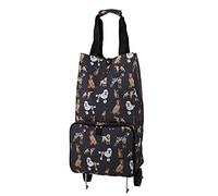 Ulster Weavers Collapsable Space Saving Shopping Trolley Bag in Dogs and Crosses Design 9DGC01