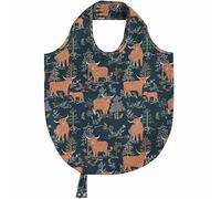 Ulster Weavers Connie the Cow Foldable Tote Bag Medium in Navy