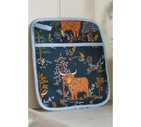 Ulster Weavers 'Connie the Cow' Trees Print 100% Cotton Pot Mitt in Navy Ulster Weavers Navy