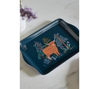 Ulster Weavers 'Connie the Cow' Trees Print Scatter Tray in Navy Ulster Weavers Navy
