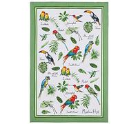 Ulster Weavers Cotton Tea Towel - Madeline Floyd Tropical Birds (100% Cotton, Green)