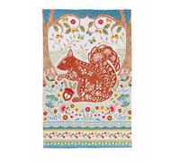 Ulster Weavers Cotton Tea Towel - Woodland Squirrel (100% Cotton, Blue)