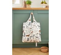 Ulster Weavers 'Country Dogs' Dogs Print Polyester Packable Bag in Off-White Ulster Weavers Off-White One Size