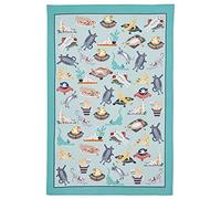 Ulster Weavers - Cute Cats Tea Towel (74 x 48cm) - 100% Cotton - Washable - Blue Dish Cloths/Dish Towel with Cats - Blue Cat Tea Towel Gifts - Kitchen Accessories & Decor - Cat Lovers Gifts