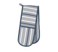 'Denim Stripe' Graphic Print Double Oven Glove Ulster Weavers Blue One Size