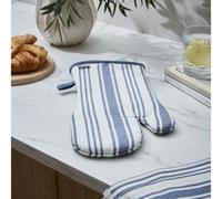 Ulster Weavers 'Denim Stripe' Graphic Print Gauntlet Oven Glove in Blue Ulster Weavers Blue
