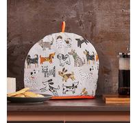 Ulster Weavers - Dogs Print Tea Cosy (35 x 35cm) - 100% Cotton - Teapot Warmer with Dogs - Grey Dogs Tea Cozy - Dog Tea Cosy in Grey - Dog Lovers Gifts - Dog Kitchen Accessories - Tea Cosy with Dogs
