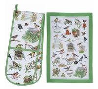 Ulster Weavers Double Oven Gloves & Tea Towel Sets Beekeeper Dotty Sheep Rooster