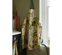 Ulster Weavers 'Emmeline' Floral Print 100% Cotton Apron in Green Ulster Weavers Green