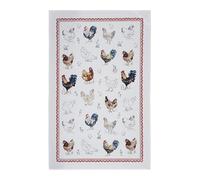 Ulster Weavers 'Farm Birds' Animal Print 100% Cotton Tea Towel in Red Ulster Weavers Red